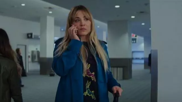 PS Paul Smith Rabbit Intarsia Jumper worn by Cassie Bowden (Kaley Cuoco) as seen in The Flight Attendant (S02E06)