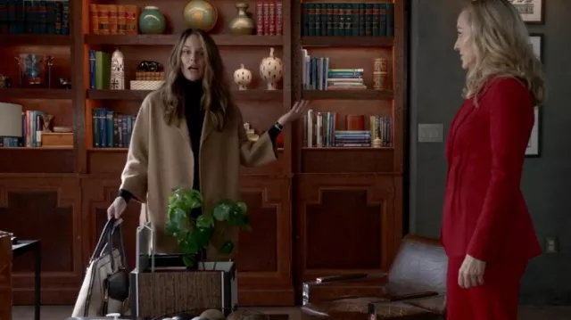 S Max Mara Arona Belt­ed Wool Coat worn by Isabella Colón (Yara Martinez) as seen in Bull (S06E09)
