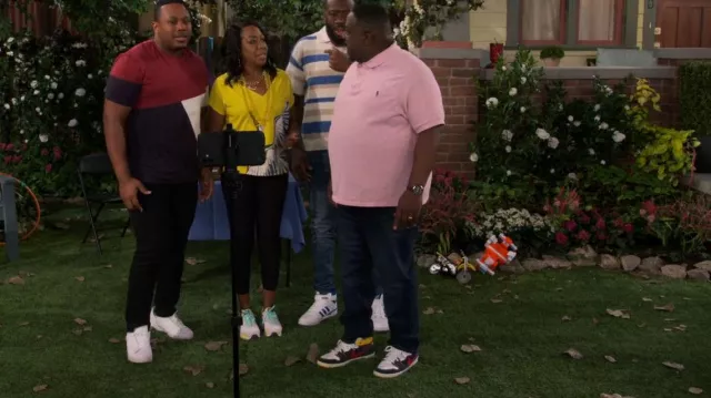Nike Dunk Mid Tie Dye worn by Calvin Butler (Cedric the Entertainer) as seen in The Neighborhood (S05E17)