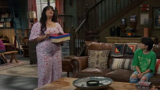 Open Edit Wide Leg Pants worn by Lou Hockhauser (Miranda May) as seen in BUNK'D (S06E22)