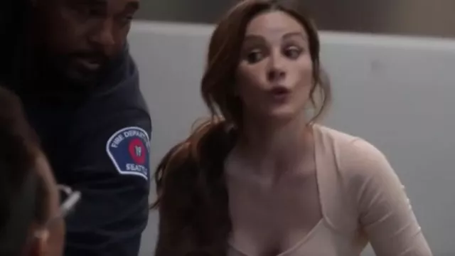 Favorite Daughter Rib Bustier worn by Dr. Carina DeLuca (Stefania Spampinato) as seen in Station 19 (S06E14)