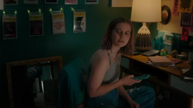 Re/done By Hanes Mélange Ribbed Cot­ton-Jer­sey Tank worn by Bailey (Angourie Rice) as seen in The Last Thing He Told Me (S01E02)