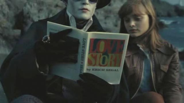 Love Story read on the beach by Johnny Depp in Dark Shadows