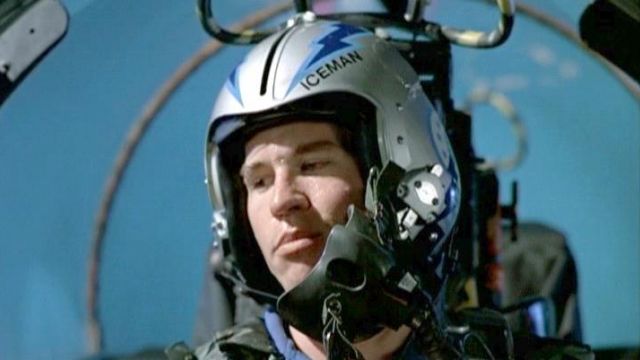 Le casque de pilote de Tom Kazansky / Iceman (Val Kilmer) dans Top Gun