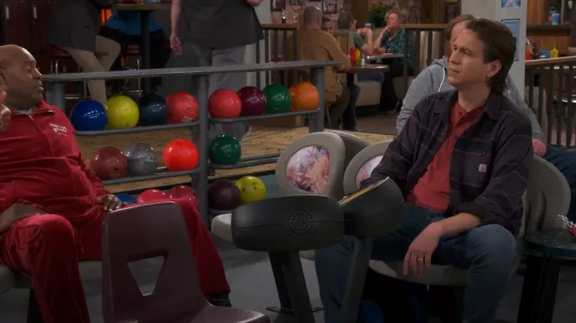 Carhartt Striped thermal Shirt worn by Tom (Pete Holmes) as seen in How We Roll (S01E03)