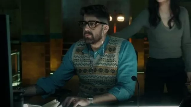 Oldfield Outfitters Vintage Fair Isle worn by Harry Keshegian (Adam Goldberg) as seen in The Equalizer (S03E14)