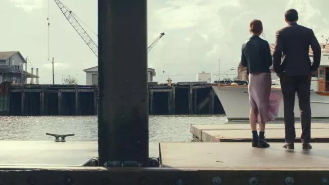A dock near the Savannah Convention Center on Hutchinson Island in United States in The Menu movie locations