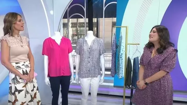 G. Label Rigby Circle Skirt worn by Savannah Guthrie as seen in Today on April 18, 2023