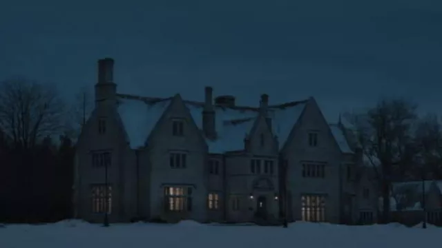 Hartwood Acres Mansion as the house of Dr. Daniel Marquis (Toby Jones) in The Pale Blue Eye movie