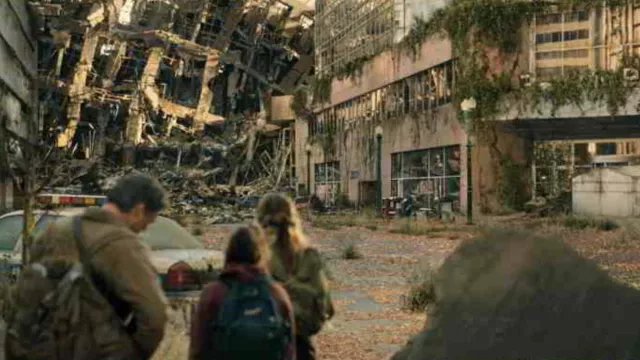Downtown Edmonton as ravaged Boston as seen in The Last of Us (Season 1 Episode 2)