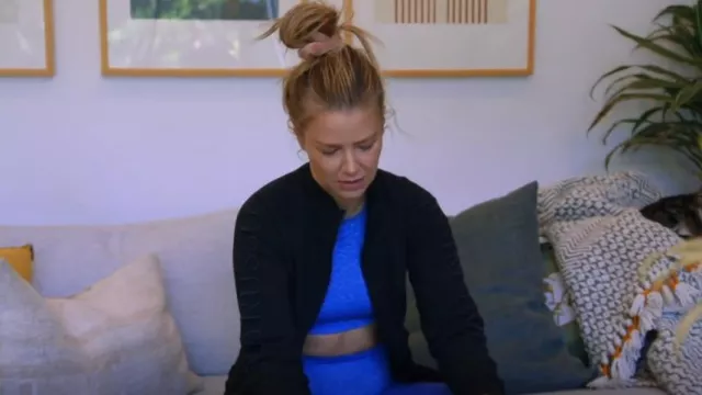 Jemma Russo Foxy El­e­gance Cot­ton Full-Zip Jack­et worn by Ariana Madix as seen in Vanderpump Rules (S10E11)
