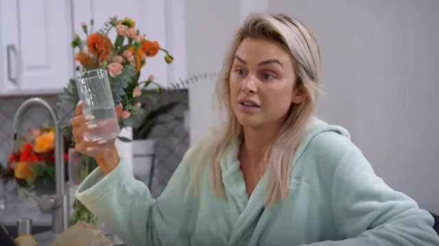 Annie Selke Sheepy Fleece 2.0 Chalk Blue Robe in Chalk Blue worn by Lala Kent as seen in Vanderpump Rules (S10E11)