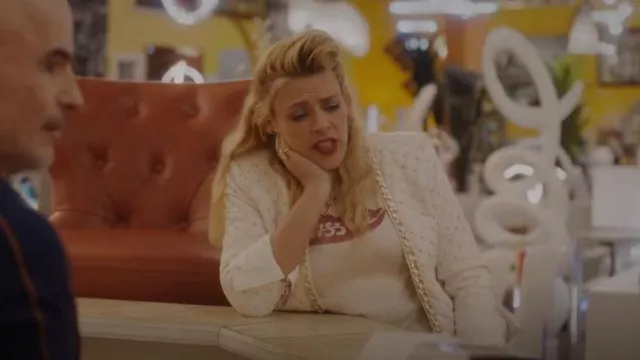 Alice + Olivia Zeta Quilted Jacket worn by Darby (Busy Philipps) as seen in Single Drunk Female (S02E09)