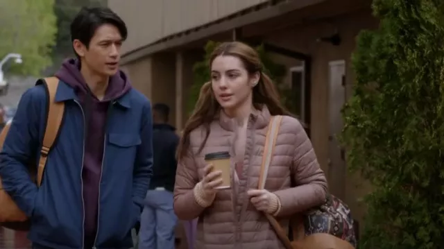 Old Navy Go-H20 Water-Resistant Long Narrow-Channel Puffer Jacket worn by Dr. Jules Millin (Adelaide Kane) as seen in Grey's Anatomy (S19E16)
