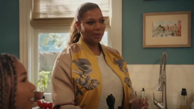 Etro Floral Print Bomber Jacket porté par Robyn McCall (Queen Latifah) comme on le voit dans The Equalizer (S03E15)