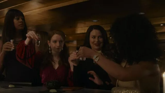 Retrofete Julie Dress worn by Anna Delvey (Julia Garner) as seen in Inventing Anna (S01E05)