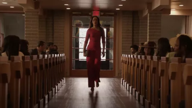 Black Halo 3/4 Sleeve Jackie Jumpsuit worn by Tommy Vega (Gina Torres) as seen in 9-1-1: Lone Star (S04E14)