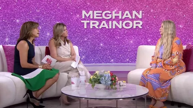 Eliza J Fit & Flare Jacquard Dress worn by Hoda Kotb as seen in Today with Hoda & Jenna on April 24, 2023