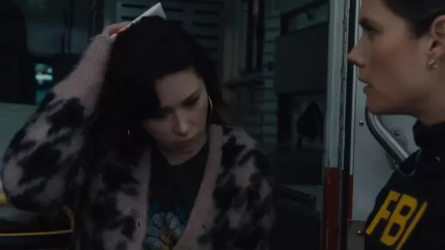 All Saints Irma Cardigan worn by Erin Bell (Adrienne Rose Bengtsson) as seen in FBI (S05E20)