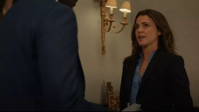 Vince Silk Satin Blouse Worn By Ambassador Kate Wyler Keri Russell As Seen In The Diplomat