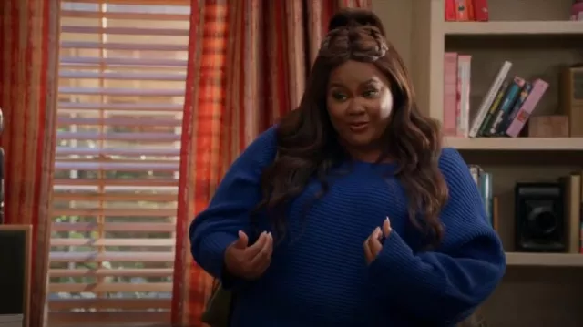 Anthropologie Ribbed Pullover Jumper worn by Nicky (Nicole Byer) as seen in Grand Crew (S02E09)