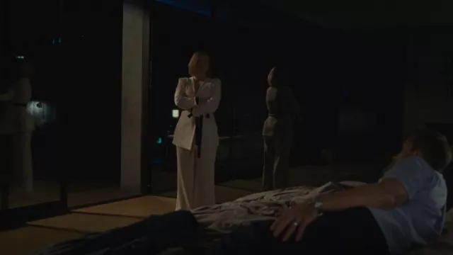 Chaqueta Pinko Mora Giacca usada por Shiv Roy (Sarah Snook) como se ve en Succession (S04E06)