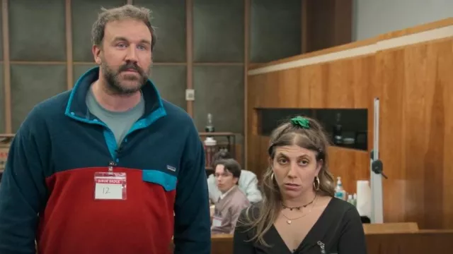Patagonia Synch Snap-T Fleece Pullover porté par Ross Kubiak (Ross Kimball) vu dans Jury Duty (S01E07)