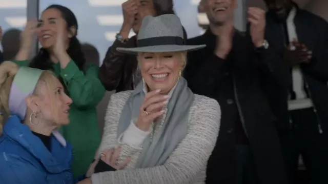 Acne Studios Gold Axelia Ring worn by Rebecca Welton (Hannah Waddingham) as seen in Ted Lasso (S03E08)