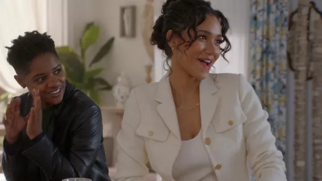 Wilfred Can­to One-Shoul­der Top worn by Layla Keating (Greta Onieogou) as seen in All American (S05E18)