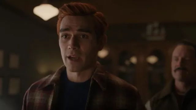 Labour Union Burgundy Plaid Sports Jacket worn by Archie Andrews (KJ Apa) as seen in Riverdale TV series (S07E06)