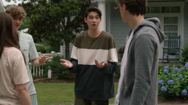 Original Use Colorblock Sweater worn by Steven (Sean Kaufman) as seen in The Summer I Turned Pretty (S01E01)