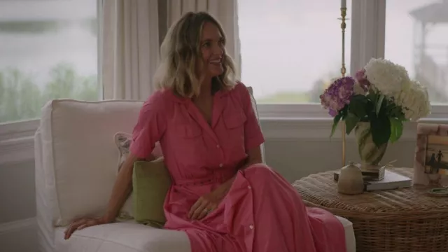 Staud Millie Maxi Dress worn by Susannah (Rachel Blanchard) as seen in The Summer I Turned Pretty (S01E02)