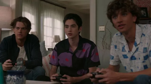 Obey Evens Woven Shirt worn by Steven (Sean Kaufman) as seen in The Summer I Turned Pretty (S01E02)