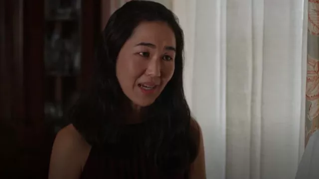 EILEEN FISHER Petite Fine Jersey Halter Dress worn by Laurel (Jackie Chung) as seen in The Summer I Turned Pretty (S01E07)