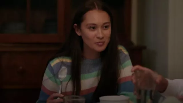 Polo Ralph Lauren Striped Knit Sweater worn by Belly (Lola Tung) as seen in The Summer I Turned Pretty (S01E07)