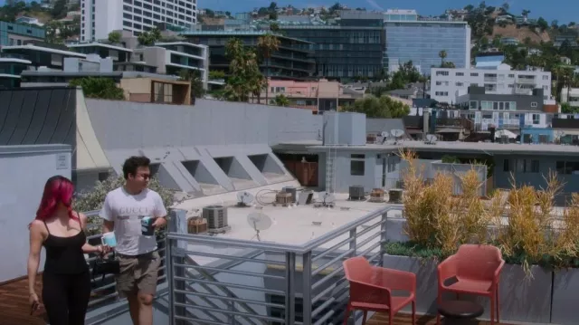 Gucci White Washed Cotton Jersey Oversize T-Shirt With Gucci Logo worn by Kane Lim as seen in Bling Empire (S02E05)