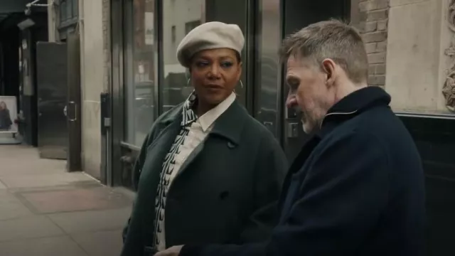 The Row Betzo Coat worn by Robyn McCall (Queen Latifah) as seen in The Equalizer (S03E16)