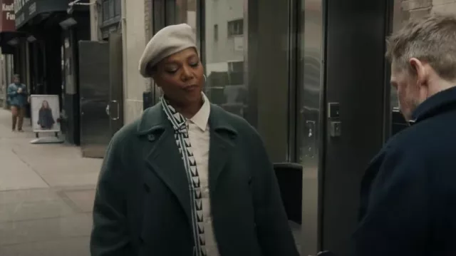 Lanvin Patchwork Geometric Print Shirt worn by Robyn McCall (Queen Latifah) as seen in The Equalizer (S03E16)