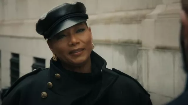 Saint Laurent Embellished Baker Boy Cap worn by Robyn McCall (Queen Latifah) as seen in The Equalizer (S03E16)