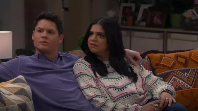 Ba & Sh Hicham Sweater worn by Mayan (Mayan Lopez) as seen in Lopez vs Lopez (S01E22)