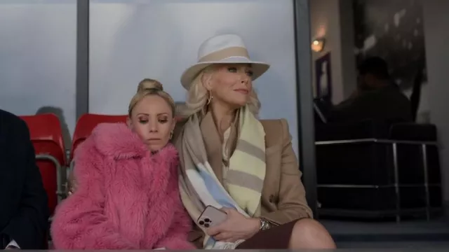Reiss Ivory Ashbourne Wool Fedora Hat worn by Rebecca Welton (Hannah Waddingham) as seen in Ted Lasso (S03E09)