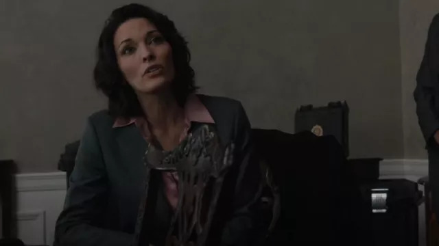 Theory Etiennette Blazer worn by Special Agent in Charge Isobel Castille (Alana de la Garza) as seen in FBI (S05E21)