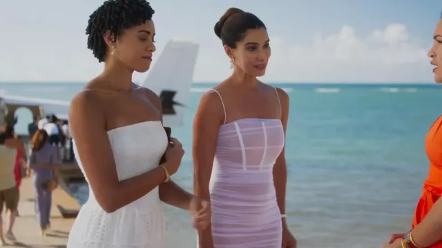 Nookie Mecca Dress worn by Elena Roarke (Roselyn Sánchez) as seen in Fantasy Island (S02E13)