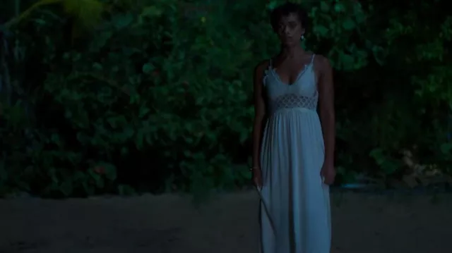 EGW Bouqitue Roxy Bralette Top Maxi Dress porté par Ruby Akuda (Kiara Barnes) vu dans Fantasy Island (S02E13)