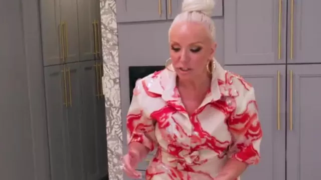 Arianne Elmy Va­ca­tion Flow Top worn by Margaret Josephs) as seen in The Real Housewives of New Jersey (S13E14)