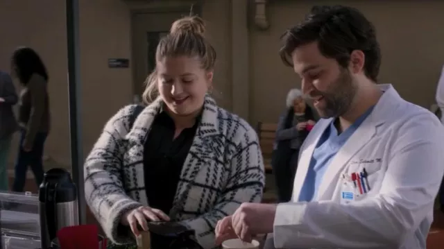 L*Space Stirling Sweater Coat worn by Taryn Helm (Jaicy Elliot) as seen in Grey's Anatomy (S19E18)