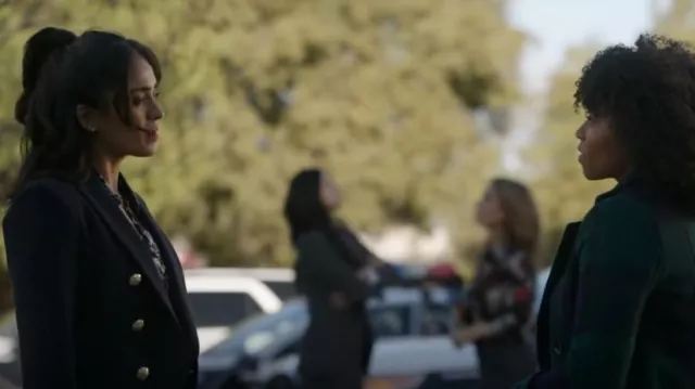 Rag & bone Preston Crepe Blazer worn by Allie Rajan (Mandeep Dhillon) as seen in CSI: Vegas (S02E20)
