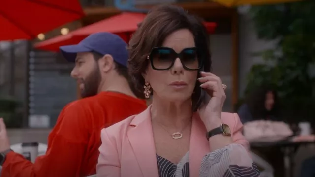 Gucci Eyewear Square Frame Oversized Sunglasses worn by Margaret (Marcia Gay Harden) as seen in So Help Me Todd (S01E20)
