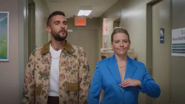 Kith Tapestry Waldorf Chore Jacket worn by Lance Arroyo (Josh Segarra) as seen in The Other Two (S03E01)