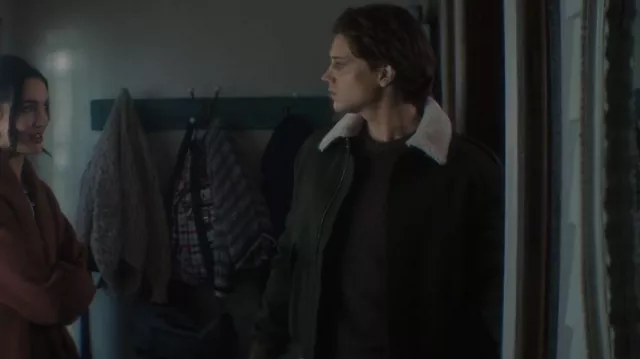 The Kooples Kha­ki Wool Jack­et worn by Ace (Alex Saxon) as seen in Nancy Drew (S03E11)